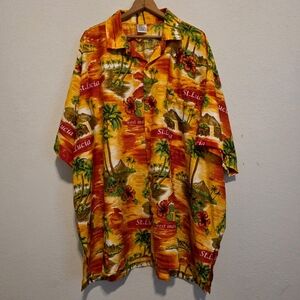 Rima Beachwear Hawaiian Shirt Tropical Aloha Beach Button Up Island Men's 3XL